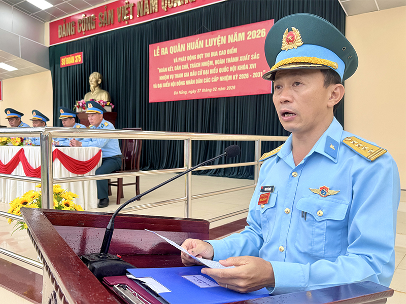 Khối cơ quan c&aacute;c sư đo&agrave;n trong Qu&acirc;n chủng PK-KQ tổ chức Lễ ra qu&acirc;n huấn luyện năm 2026