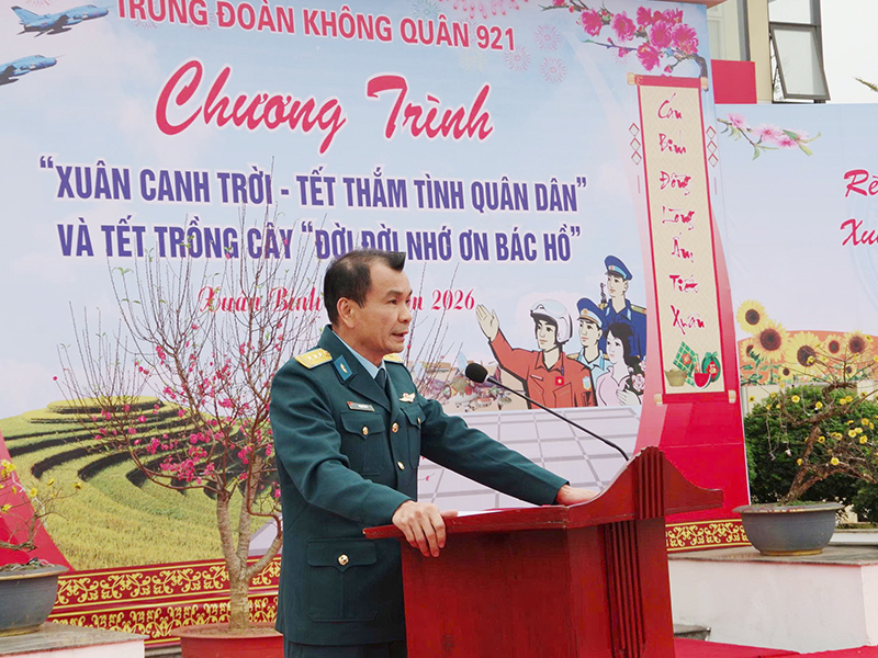 Trung đo&agrave;n Kh&ocirc;ng qu&acirc;n 921 tổ chức Chương tr&igrave;nh &ldquo;Xu&acirc;n canh trời - Tết thắm t&igrave;nh qu&acirc;n d&acirc;n&rdquo; Xu&acirc;n B&iacute;nh Ngọ - 2026