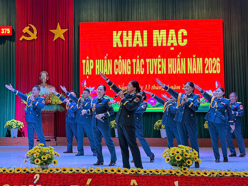 Sư đo&agrave;n 375 tập huấn c&ocirc;ng t&aacute;c tuy&ecirc;n huấn năm 2026