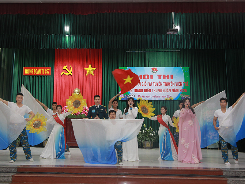 Trung đo&agrave;n T&ecirc;n lửa 257 tổ chức Hội thi C&aacute;n bộ Đo&agrave;n giỏi v&agrave; tuy&ecirc;n truyền vi&ecirc;n trẻ năm 2026