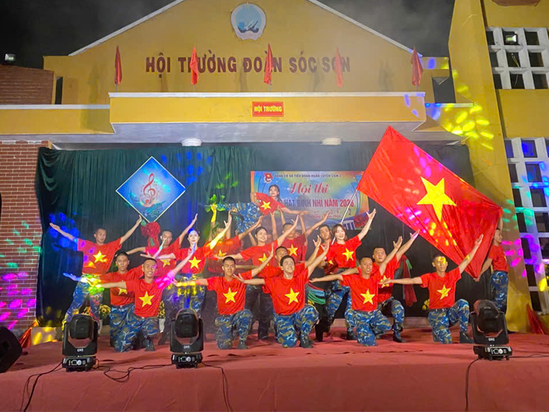 Tiểu đo&agrave;n Huấn luyện chiến sĩ mới 2, Sư đo&agrave;n 375 tổ chức Hội thi &ldquo;Tiếng h&aacute;t binh nh&igrave;&rdquo;