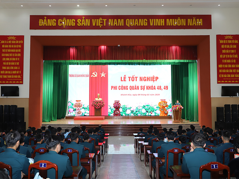 Trường Sĩ quan Không quân tổ chức Lễ tốt nghiệp phi công quân sự khóa 48, 49