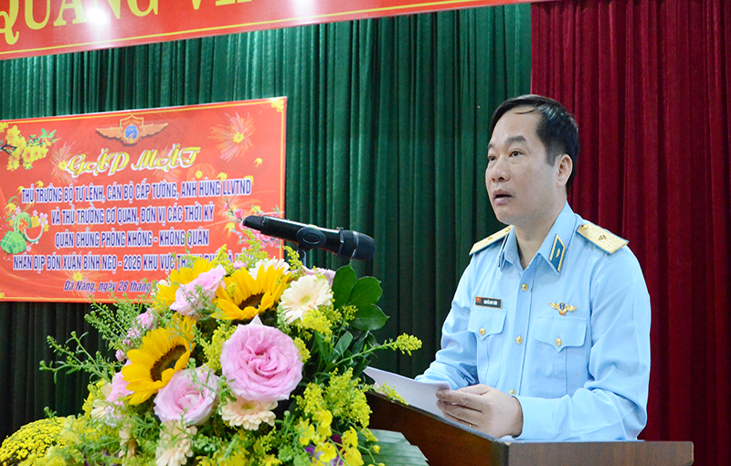 Qu&acirc;n chủng Ph&ograve;ng kh&ocirc;ng-Kh&ocirc;ng qu&acirc;n tổ chức gặp mặt mừng Xu&acirc;n B&iacute;nh Ngọ - 2026 tại th&agrave;nh phố Đ&agrave; nẵng