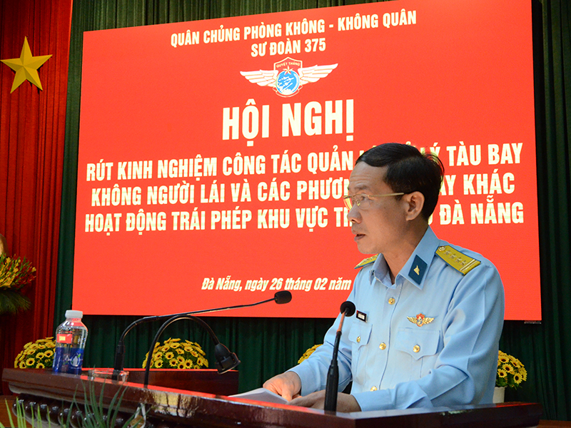 C&aacute;c đơn vị khu vực th&agrave;nh phố Đ&agrave; Nẵng r&uacute;t kinh nghiệm c&ocirc;ng t&aacute;c quản l&yacute;, xử l&yacute; c&aacute;c phương tiện bay hoạt động tr&aacute;i ph&eacute;p