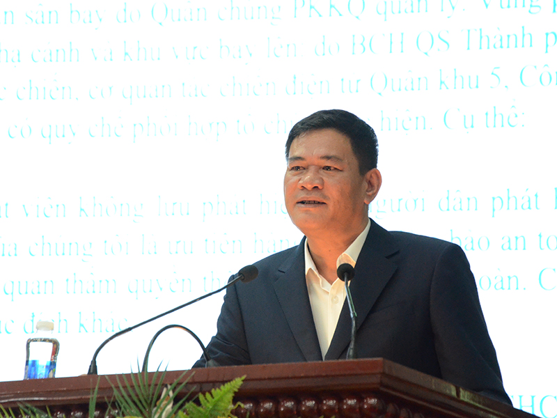 C&aacute;c đơn vị khu vực th&agrave;nh phố Đ&agrave; Nẵng r&uacute;t kinh nghiệm c&ocirc;ng t&aacute;c quản l&yacute;, xử l&yacute; c&aacute;c phương tiện bay hoạt động tr&aacute;i ph&eacute;p