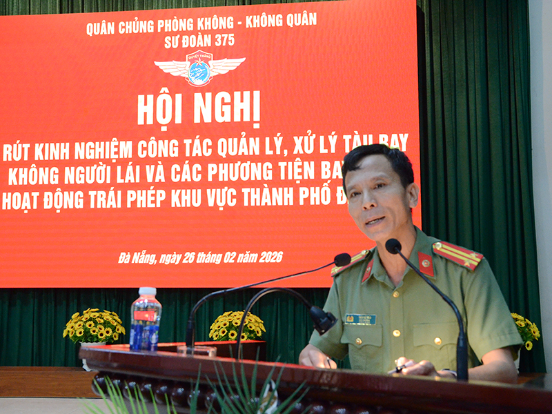 C&aacute;c đơn vị khu vực th&agrave;nh phố Đ&agrave; Nẵng r&uacute;t kinh nghiệm c&ocirc;ng t&aacute;c quản l&yacute;, xử l&yacute; c&aacute;c phương tiện bay hoạt động tr&aacute;i ph&eacute;p