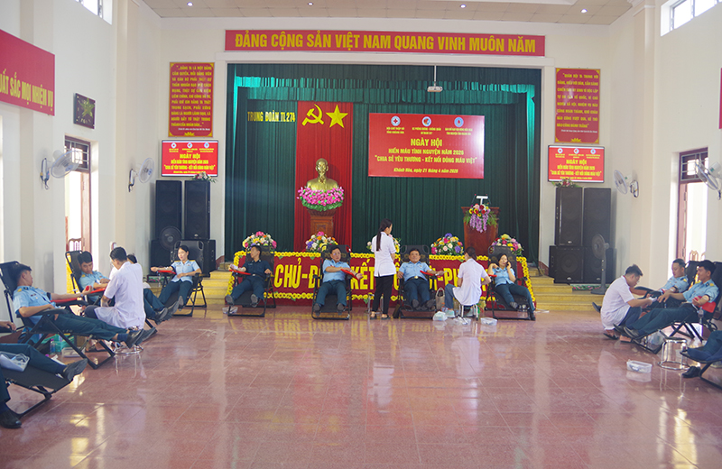 Trung đo&agrave;n 274 tham gia &ldquo;Ng&agrave;y hội hiến m&aacute;u t&igrave;nh nguyện&rdquo; đợt 2 năm 2026