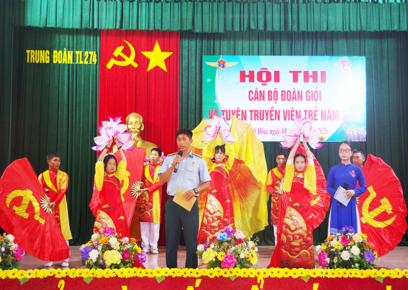 Trung đo&agrave;n 274, Sư đo&agrave;n 377 tổ chức Hội thi c&aacute;n bộ Đo&agrave;n giỏi v&agrave; Tuy&ecirc;n truyền vi&ecirc;n trẻ năm 2026