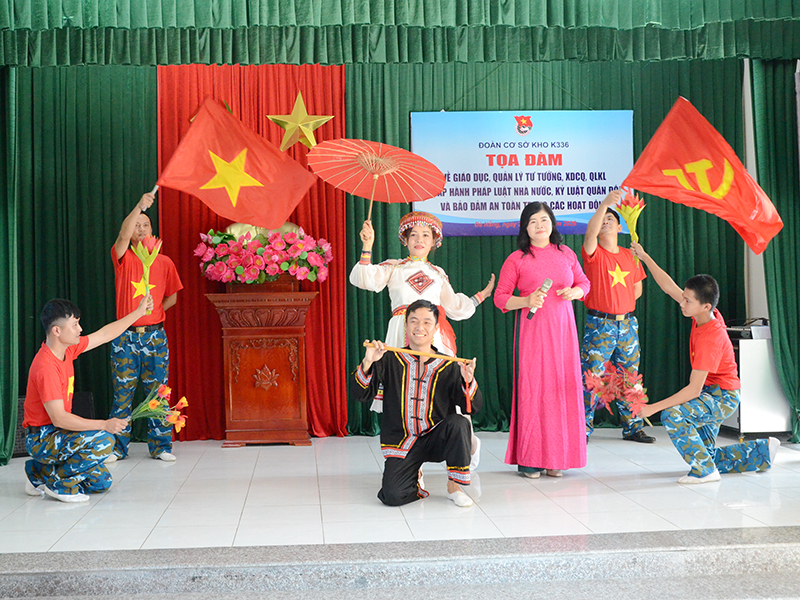 Tọa đ&agrave;m thanh ni&ecirc;n &ldquo;Tuổi trẻ Kho K336 vững v&agrave;ng về tư tưởng, chấp h&agrave;nh nghi&ecirc;m kỷ luật, xung k&iacute;ch ho&agrave;n th&agrave;nh tốt mọi nhiệm vụ được giao&rdquo;