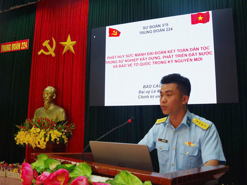 Trung đo&agrave;n 224 tổ chức Hội thi c&aacute;n bộ giảng dạy ch&iacute;nh trị v&agrave; b&aacute;o c&aacute;o vi&ecirc;n giỏi năm 2026