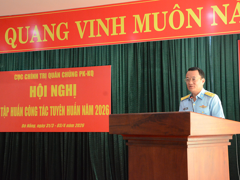 Qu&acirc;n chủng Ph&ograve;ng kh&ocirc;ng - Kh&ocirc;ng qu&acirc;n tổ chức Hội nghị tập huấn c&ocirc;ng t&aacute;c tuy&ecirc;n huấn 2026