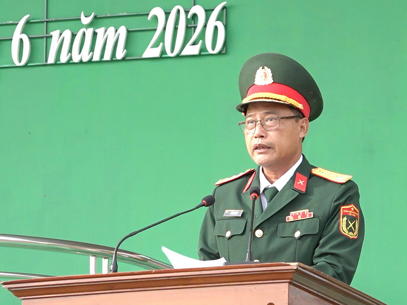 C&aacute;c đơn vị trong Qu&acirc;n chủng Ph&ograve;ng kh&ocirc;ng-Kh&ocirc;ng qu&acirc;n tổ chức Lễ tuy&ecirc;n thệ chiến sĩ mới năm 2026
