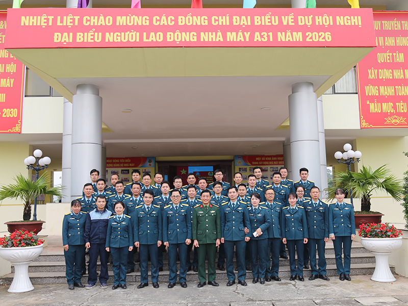 Nh&agrave; m&aacute;y A31 tổ chức Hội nghị đại biểu người lao động năm 2026