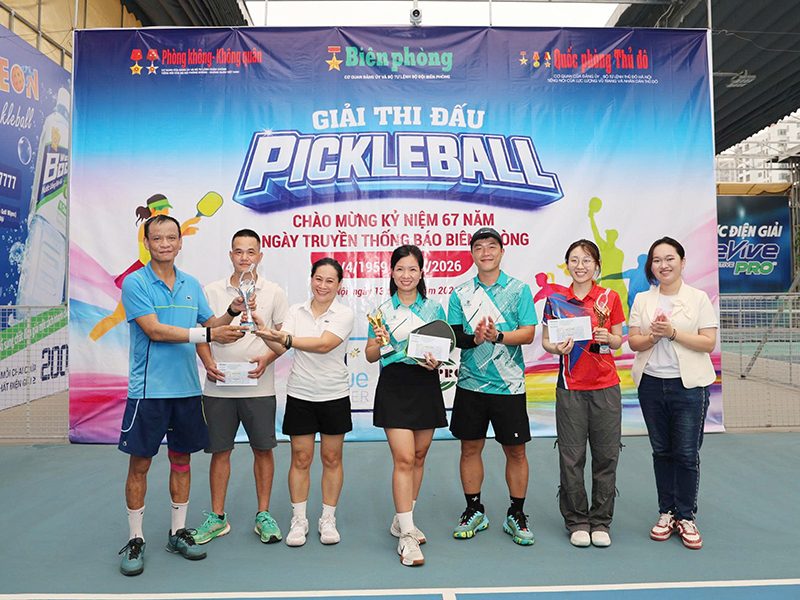 B&aacute;o Ph&ograve;ng kh&ocirc;ng-Kh&ocirc;ng qu&acirc;n tham gia Giải Pickleball B&aacute;o Bi&ecirc;n ph&ograve;ng mở rộng năm 2026