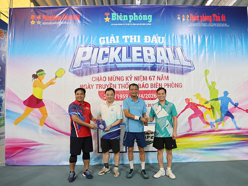B&aacute;o Ph&ograve;ng kh&ocirc;ng-Kh&ocirc;ng qu&acirc;n tham gia Giải Pickleball B&aacute;o Bi&ecirc;n ph&ograve;ng mở rộng năm 2026