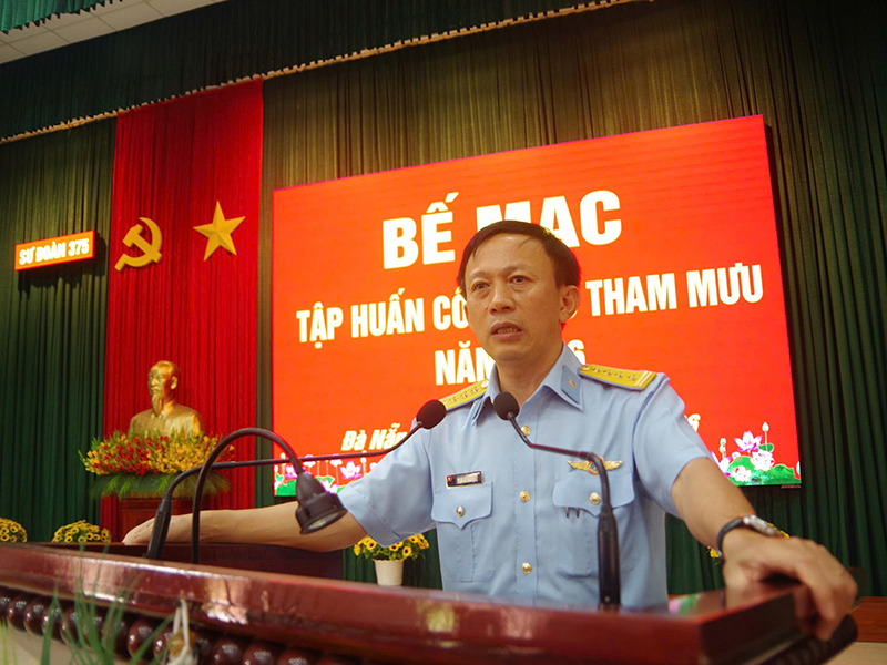 Sư đo&agrave;n 375 tập huấn c&ocirc;ng t&aacute;c Tham mưu năm 2026