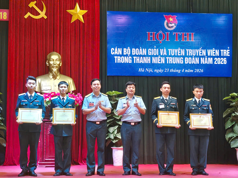 Trung đo&agrave;n 218 tổ chức Hội thi C&aacute;n bộ Đo&agrave;n giỏi v&agrave; Tuy&ecirc;n truyền vi&ecirc;n trẻ năm 2026