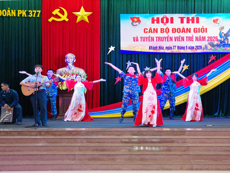 Sư đoàn 377 tổ chức Hội thi cán bộ Đoàn giỏi và Tuyên truyền viên trẻ năm 2026