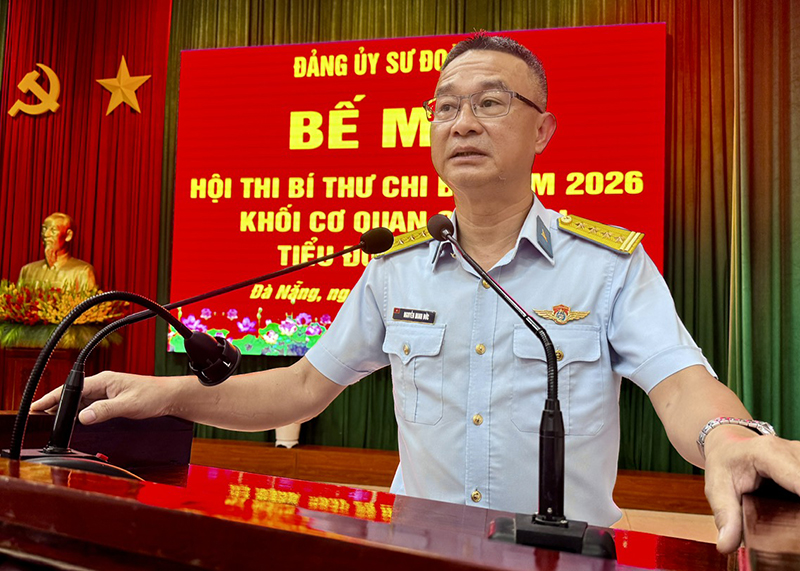 Sư đo&agrave;n 375 tổ chức Hội thi B&iacute; thư chi bộ năm 2026 đối với khối cơ quan Sư đo&agrave;n v&agrave; Tiểu đo&agrave;n Huấn luyện chiến sĩ mới