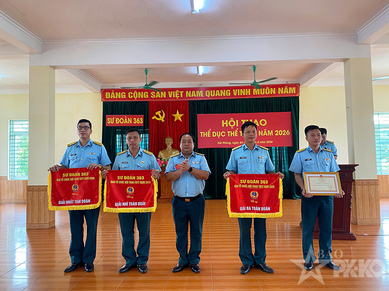 Sư đo&agrave;n 363 tổ chức Hội thao thể dục thể thao năm 2026