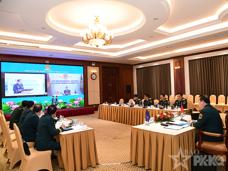 Trung tướng Vũ Hồng Sơn - Tư lệnh Qu&acirc;n chủng Ph&ograve;ng kh&ocirc;ng-Kh&ocirc;ng qu&acirc;n tham gia Hội nghị Tư lệnh Kh&ocirc;ng qu&acirc;n ASEAN (AACC) lần thứ 23