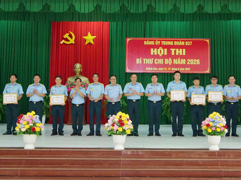 Đảng bộ Trung đo&agrave;n 937 tổ chức th&agrave;nh c&ocirc;ng Hội thi B&iacute; thư Chi bộ năm 2026