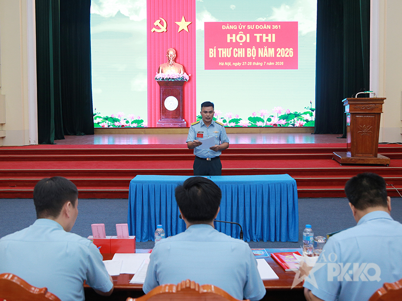 Đảng ủy Sư đo&agrave;n 361 tổ chức Hội thi B&iacute; thư chi bộ năm 2026