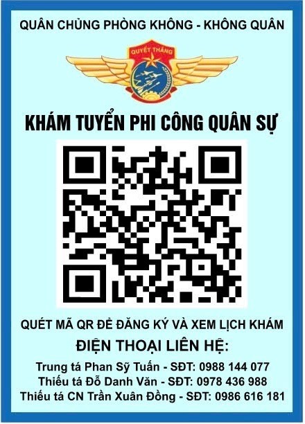 Viện Y học Ph&ograve;ng kh&ocirc;ng-Kh&ocirc;ng qu&acirc;n th&ocirc;ng b&aacute;o lịch kh&aacute;m tuyển phi c&ocirc;ng qu&acirc;n sự năm học 2027-2028
