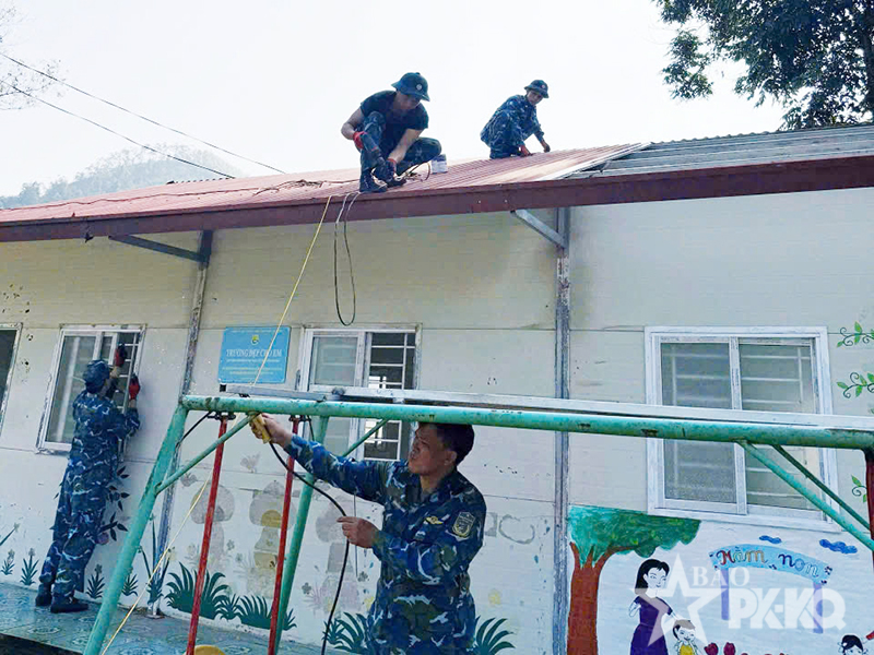 Sư đoàn 365 khởi công xây dựng điểm trường mầm non tại tỉnh Lạng Sơn