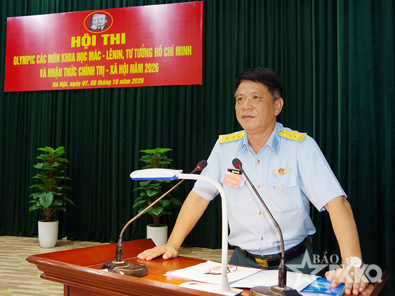 Trường Cao đẳng Kỹ thuật PK-KQ tổ chức Hội thi Olympic c&aacute;c m&ocirc;n khoa học M&aacute;c - L&ecirc;nin, tư tưởng Hồ Ch&iacute; Minh năm 2026