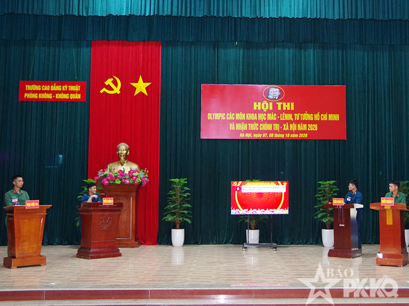 Trường Cao đẳng Kỹ thuật PK-KQ tổ chức Hội thi Olympic c&aacute;c m&ocirc;n khoa học M&aacute;c - L&ecirc;nin, tư tưởng Hồ Ch&iacute; Minh năm 2026