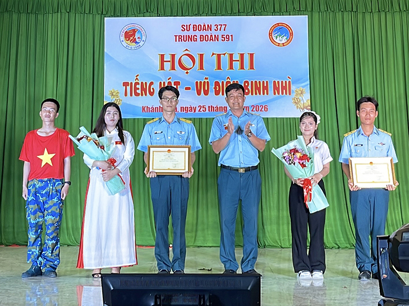 Trung đo&agrave;n 591 tổ chức Hội thi &ldquo;Vũ điệu - Tiếng h&aacute;t binh nh&igrave;&rdquo; năm 2026