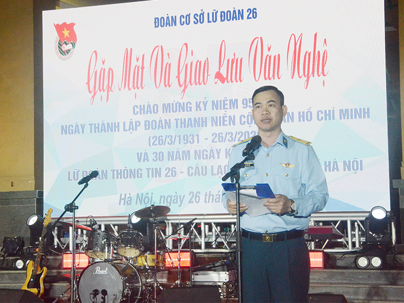 Lữ đo&agrave;n Th&ocirc;ng tin 26 tổ chức Gặp mặt v&agrave; giao lưu văn nghệ ch&agrave;o mừng kỷ niệm 95 năm Ng&agrave;y th&agrave;nh lập Đo&agrave;n TNCS Hồ Ch&iacute; Minh