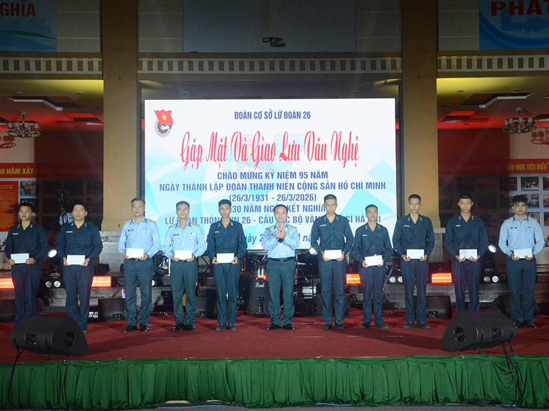 Lữ đo&agrave;n Th&ocirc;ng tin 26 tổ chức Gặp mặt v&agrave; giao lưu văn nghệ ch&agrave;o mừng kỷ niệm 95 năm Ng&agrave;y th&agrave;nh lập Đo&agrave;n TNCS Hồ Ch&iacute; Minh