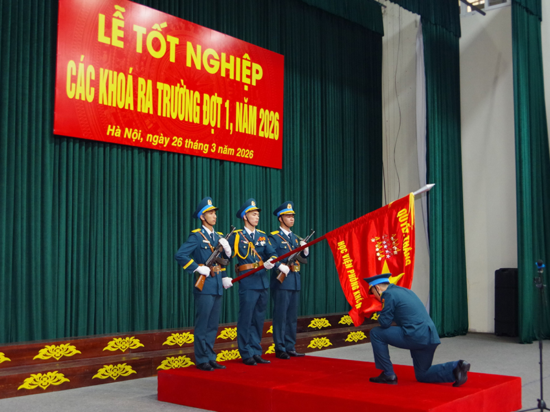 Học viện Ph&ograve;ng kh&ocirc;ng - Kh&ocirc;ng qu&acirc;n tổ chức Lễ tốt nghiệp ra trường đợt 1 năm 2026