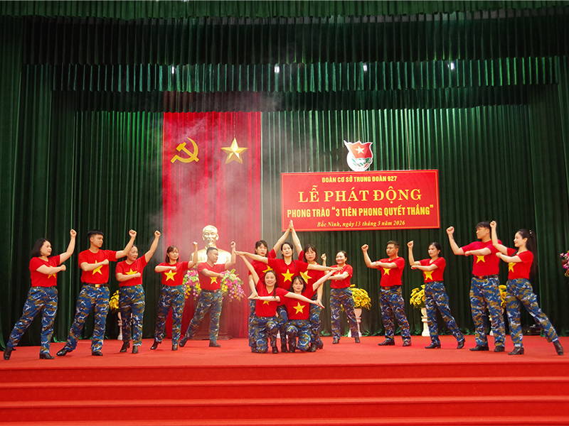 Trung đo&agrave;n 927 tổ chức Lễ ph&aacute;t động phong tr&agrave;o &ldquo;3 Ti&ecirc;n phong quyết thắng&rdquo; giai đoạn 2025 - 2030