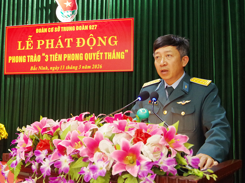 Trung đo&agrave;n 927 tổ chức Lễ ph&aacute;t động phong tr&agrave;o &ldquo;3 Ti&ecirc;n phong quyết thắng&rdquo; giai đoạn 2025 - 2030