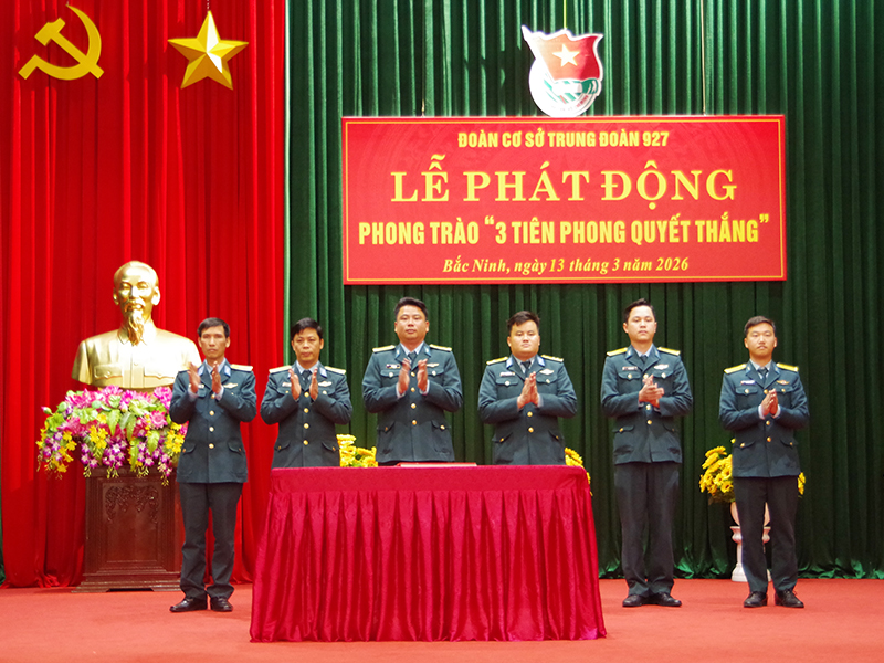 Trung đo&agrave;n 927 tổ chức Lễ ph&aacute;t động phong tr&agrave;o &ldquo;3 Ti&ecirc;n phong quyết thắng&rdquo; giai đoạn 2025 - 2030