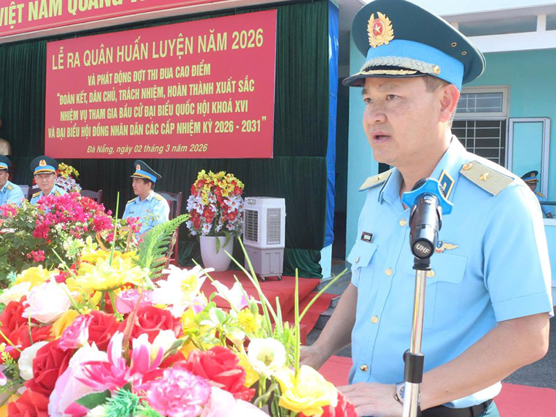 C&aacute;c đơn vị trong Qu&acirc;n chủng Ph&ograve;ng kh&ocirc;ng - Kh&ocirc;ng qu&acirc;n tổ chức Lễ ra qu&acirc;n huấn luyện năm 2026