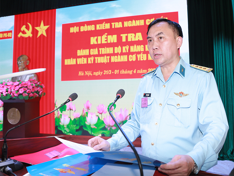 Bộ Tham mưu Qu&acirc;n chủng Ph&ograve;ng kh&ocirc;ng-Kh&ocirc;ng qu&acirc;n kiểm tra, đ&aacute;nh gi&aacute; tr&igrave;nh độ kỹ năng nghề ng&agrave;nh Cơ yếu năm 2026