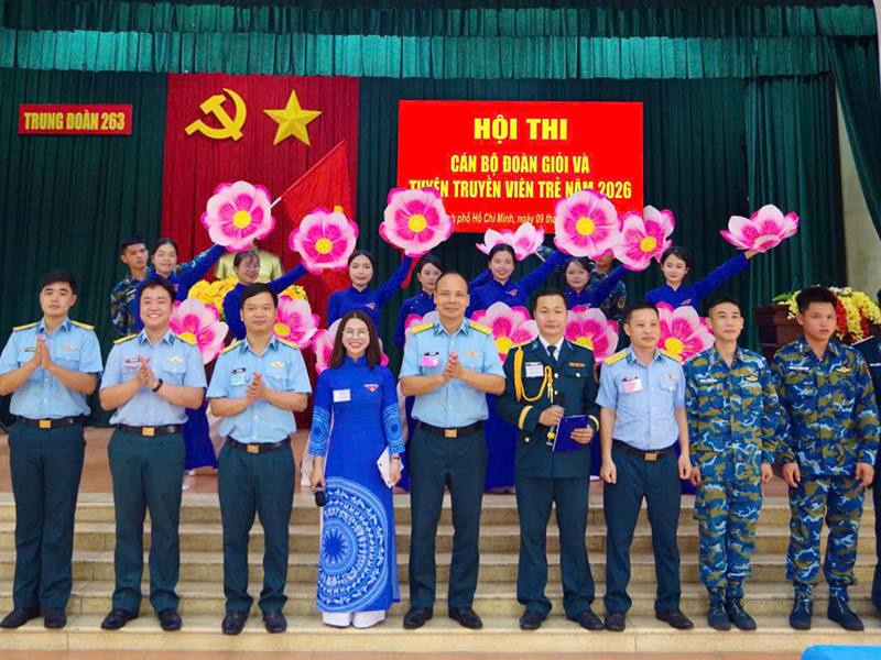 Dấu ấn Hội thi C&aacute;n bộ Đo&agrave;n giỏi v&agrave; Tuy&ecirc;n truyền vi&ecirc;n trẻ ở Trung đo&agrave;n 263