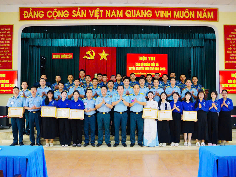 Dấu ấn Hội thi C&aacute;n bộ Đo&agrave;n giỏi v&agrave; Tuy&ecirc;n truyền vi&ecirc;n trẻ ở Trung đo&agrave;n 263
