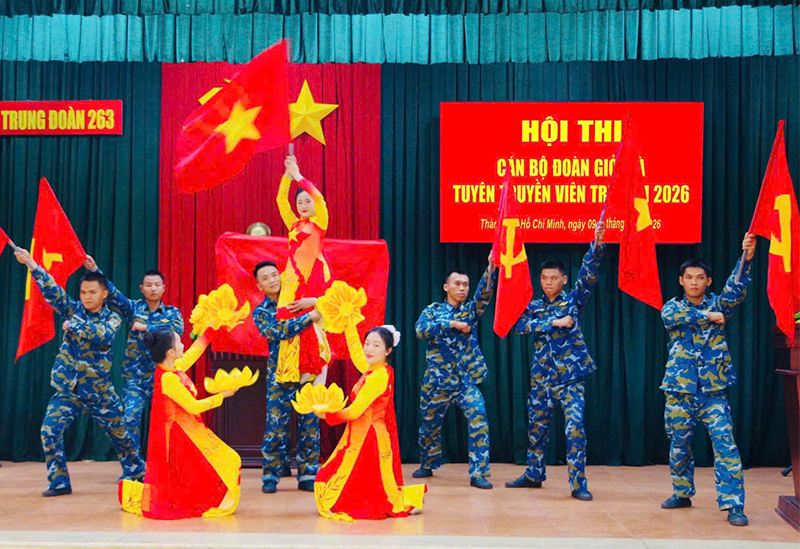 Dấu ấn Hội thi C&aacute;n bộ Đo&agrave;n giỏi v&agrave; Tuy&ecirc;n truyền vi&ecirc;n trẻ ở Trung đo&agrave;n 263