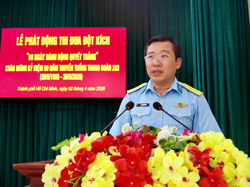 Trung đo&agrave;n 263 ph&aacute;t động thi đua đột k&iacute;ch ch&agrave;o mừng kỷ niệm 60 năm Ng&agrave;y truyền thống (30-5-1966/30-5-2026)