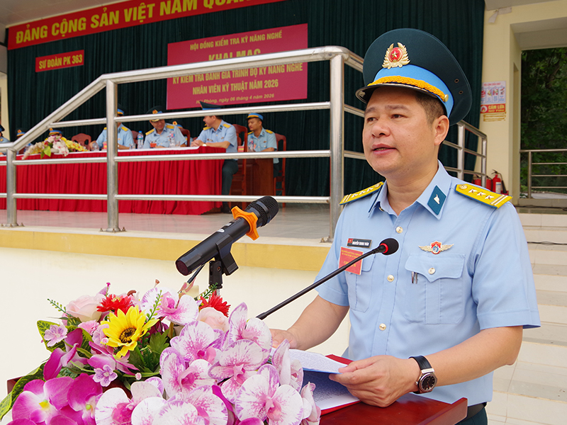 Sư đo&agrave;n 363 tổ chức kiểm tra đ&aacute;nh gi&aacute; tr&igrave;nh độ kỹ năng nghề nh&acirc;n vi&ecirc;n kỹ thuật năm 2026