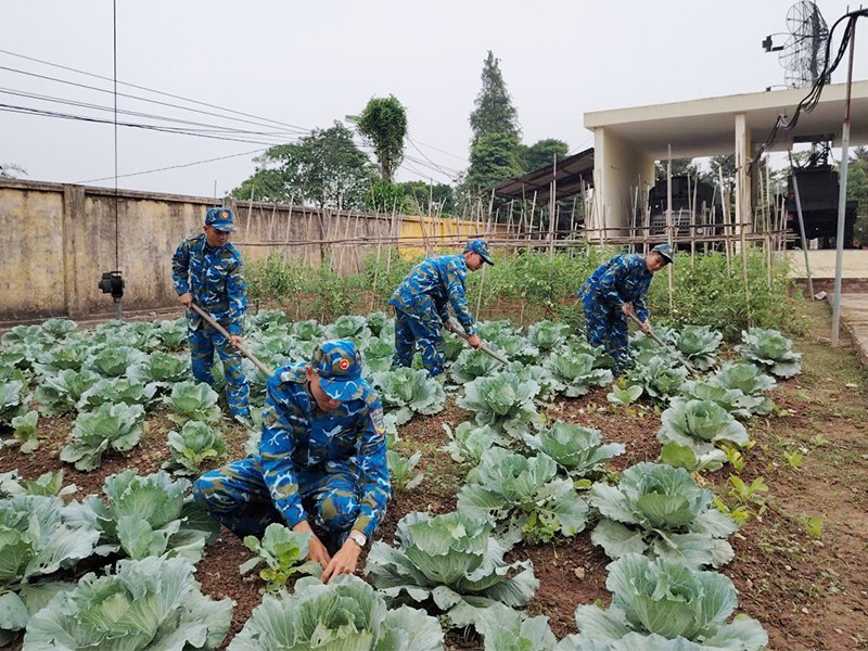 Đẩy mạnh tăng gia, chăn nu&ocirc;i ở Tiểu đo&agrave;n 77