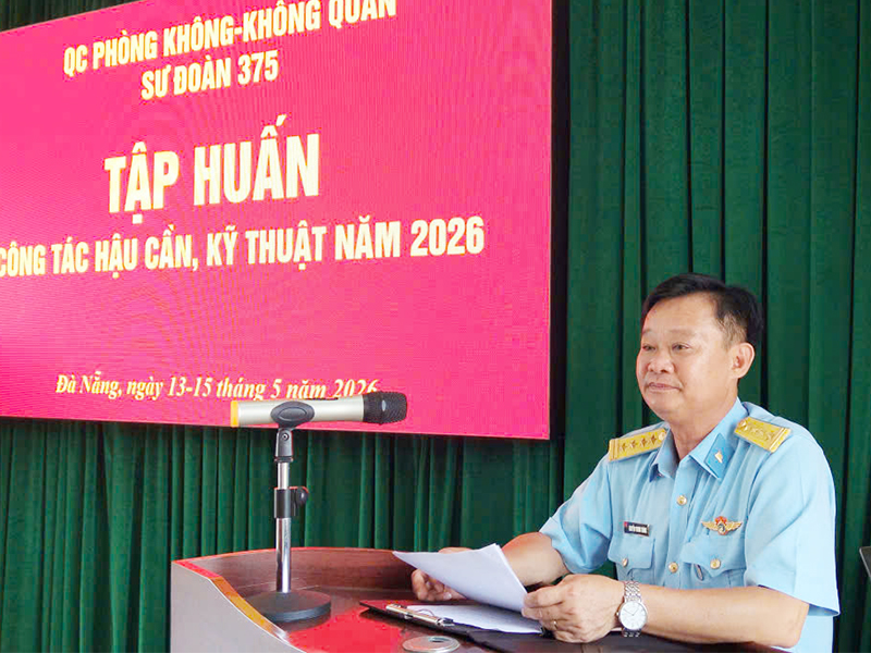 Sư đo&agrave;n 375 tổ chức tập huấn c&ocirc;ng t&aacute;c Hậu cần - Kỹ thuật năm 2026