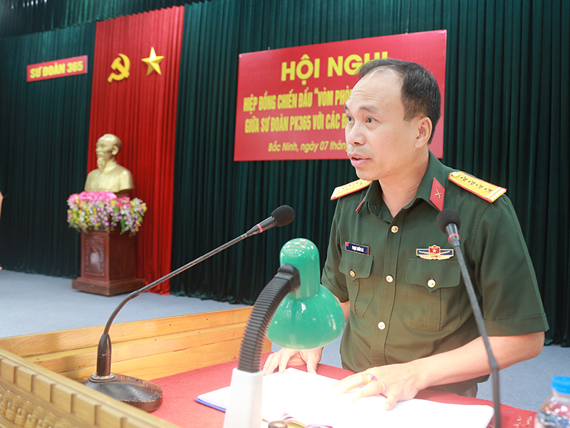 Sư đo&agrave;n 365 tổ chức Hội nghị hiệp đồng t&aacute;c chiến &ldquo;V&ograve;m ph&ograve;ng kh&ocirc;ng bền vững&rdquo;