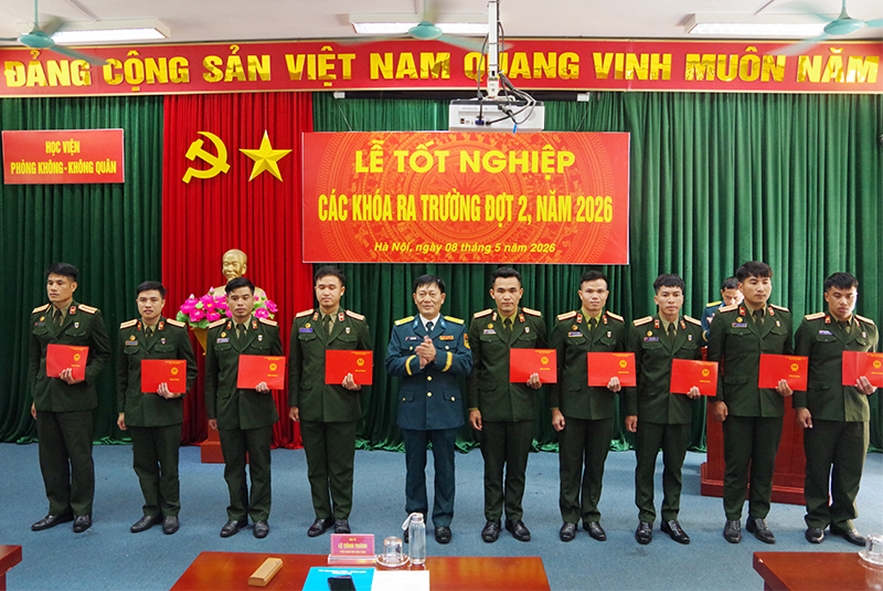 Học viện Ph&ograve;ng kh&ocirc;ng-Kh&ocirc;ng qu&acirc;n tổ chức Lễ tốt nghiệp ra trường đợt 2 năm 2026