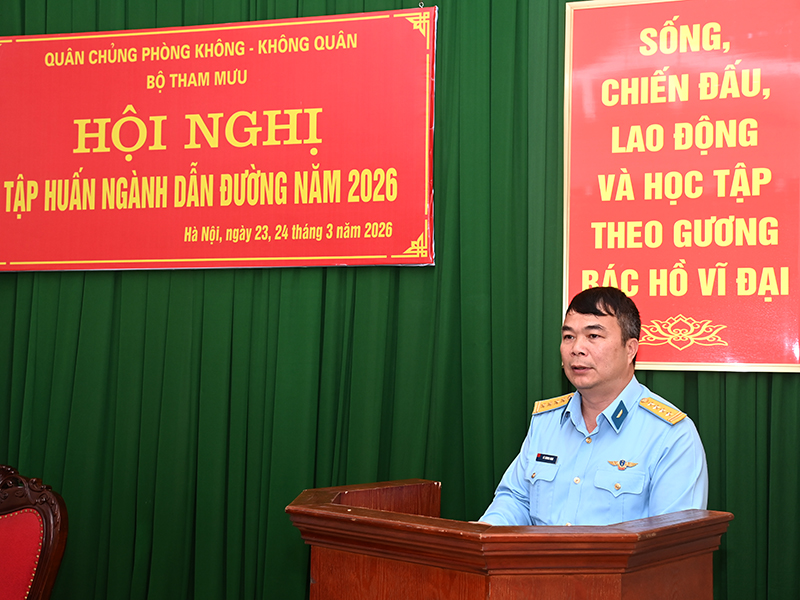 Bộ Tham mưu Quân chủng Phòng không-Không quân tập huấn ngành Dẫn đường năm 2026